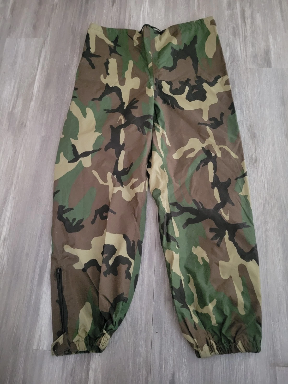 Brigade Quartermasters US Army Reversible Gore-Tex Rain Pants Woodland XL Navy