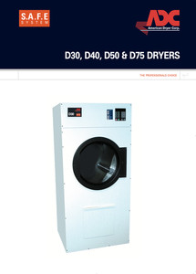 ADC D75 (34 kg) kommerzieller Gaswärme-Wäschetrockner - Modell 2021