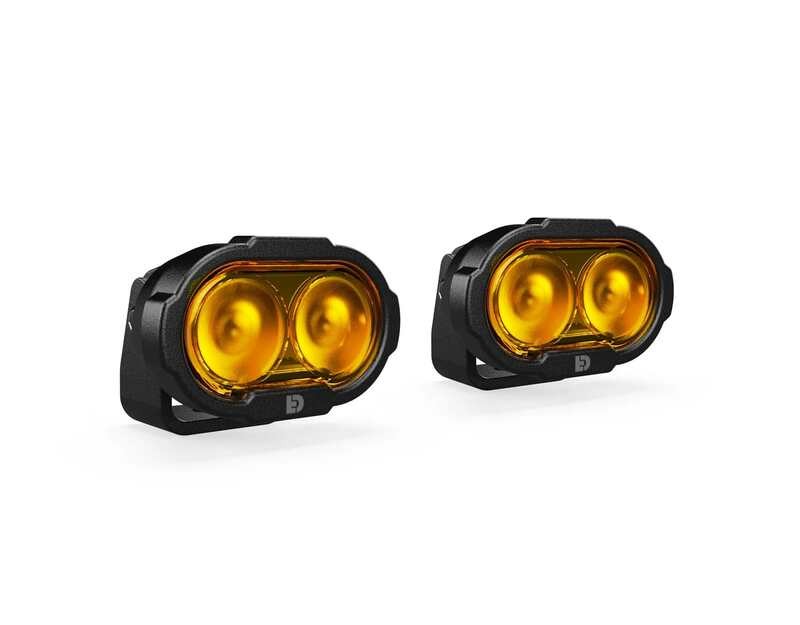 Kit d'éclairage universel DL2 orange : résolvez le manque de visibilité nocturne en moto