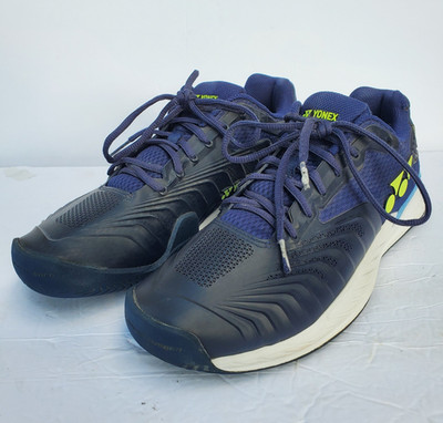 YONEX Men's Power CUSHION Eclipsion 4 Lace-Up Navy Black Yellow Sz US 10.5, 12W