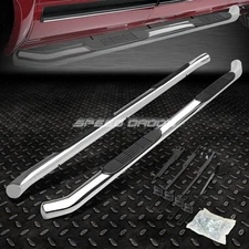 FOR 07-13 ACURA MDX YD2 SUV CHROME PAIR 3"ROUND SIDE STEP NERF BAR RUNNING BOARD