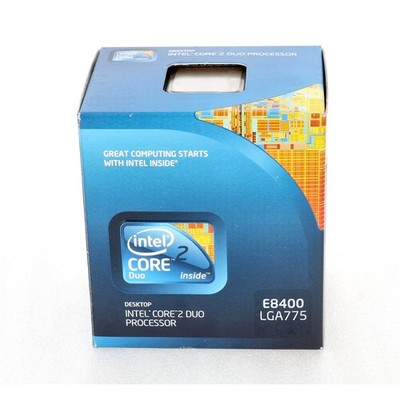 Intel E8400 CORE 2 DUO 3.0GHz 65W Dual Core Desktop CPU Processor