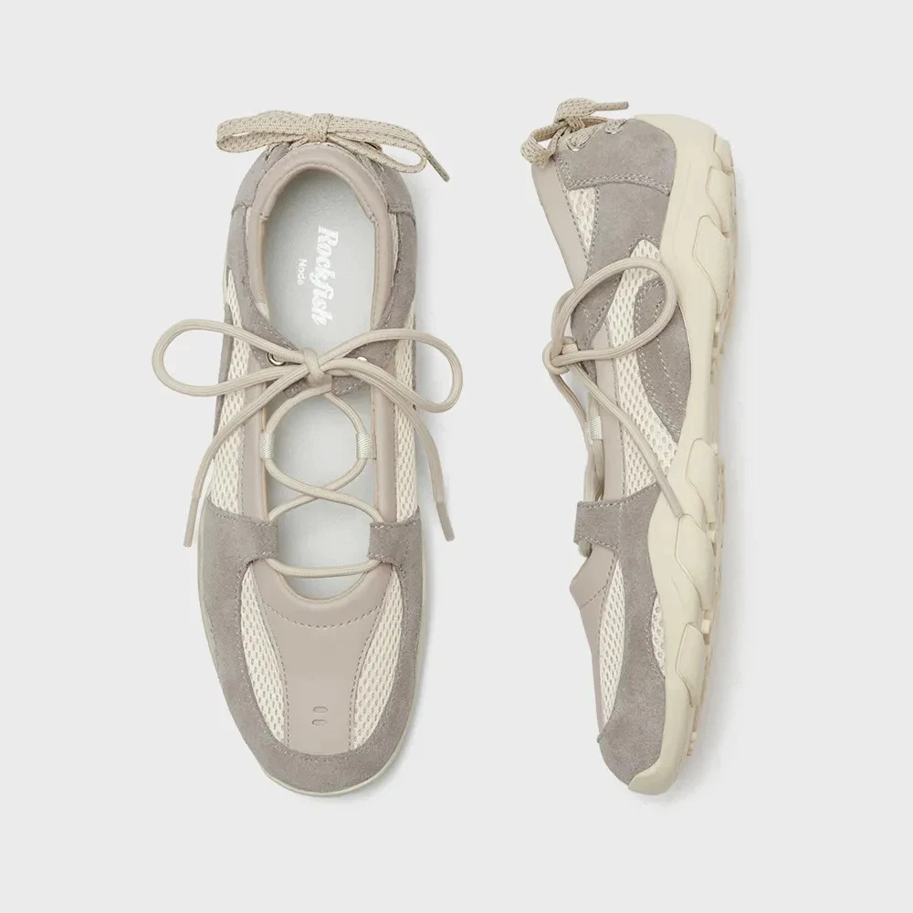 Rockfish Weatherwear NICOLE WEAVING LACEUP SNEAKERS Leather Balletcore