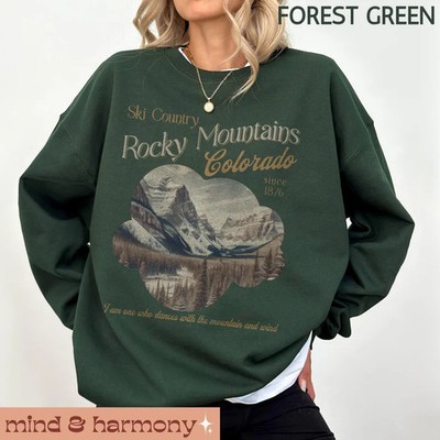 Ski Country Rocky Mountains Colorado Sweatshirt