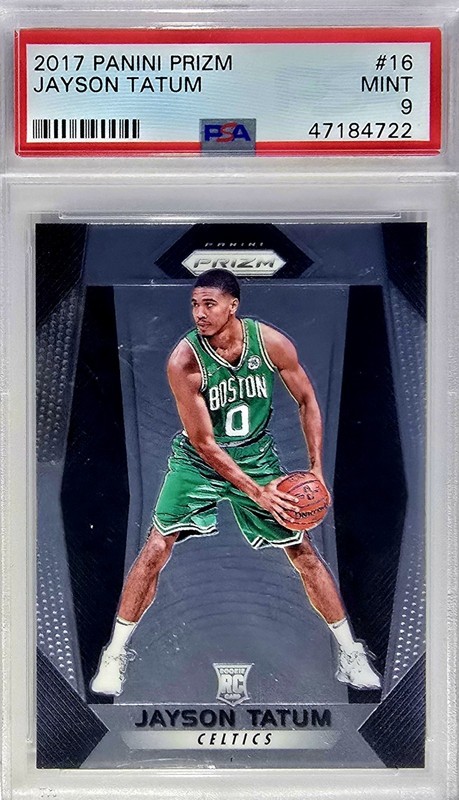 2017-18 Jayson Tatum Panini Prizm #16 Rookie RC PSA 9 Celtics Boston 🍀🍀