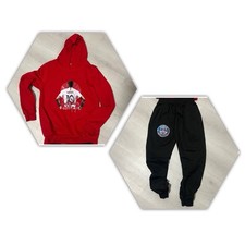 Kids Mbapp  Size 140 9-10 Pullover Hoodie and Sweatpants Set Hooded Outfits