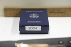 2004 W 1oz US American Silver Eagle $1 Dollar Proof Bullion Original Box No COA