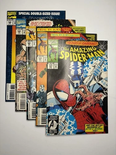 Amazing Spider-Man Comic LOT VF # 377, 384, 385, 386, 388￼