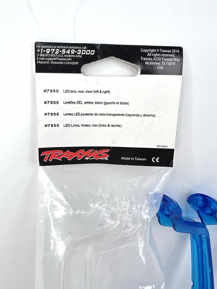Traxxas 7955 Lente LED Trasera Transparente Izquierda y Derecha + Azul Set Aton Lote de 2 Foto 3 de 4