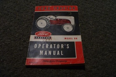 Ford 8N Tractor Owner Operator Manual User Guide xz