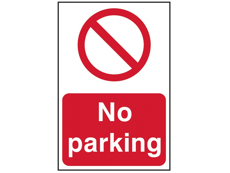 Cartello No Parking - PVC 400 X 600Mm SCA4051