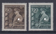 Böhmen + Mähren 136-137 Geburtstag von Adolf Hitler 60 H + 120 H postfrisch