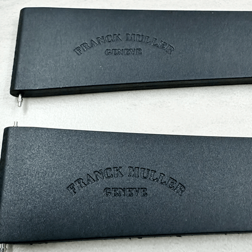 Genuine New FRANCK MULLER 8080 22mm / 17mm Rubber Watch Band Black #739 - Picture 4 of 4