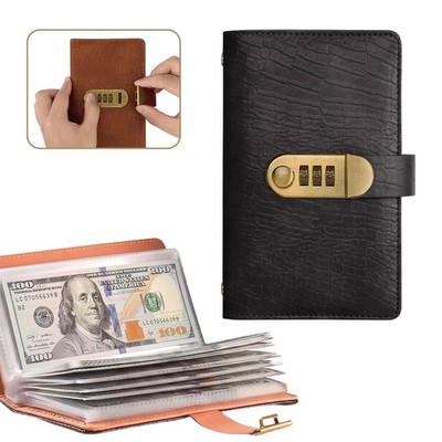 100 Envelopes Money Saving Challenge Book with Password Lock Budget Planner Cash