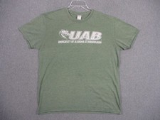 UAB Blazers Shirt Mens XL Green NCAA College Gildan Softstyle Tee