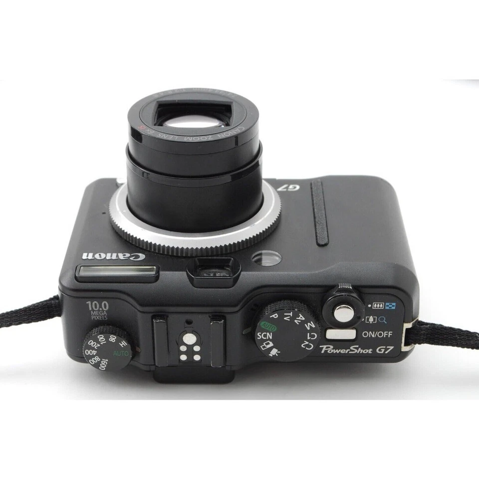 Canon PowerShot G7 10MP Kompakt-Digitalkamera 6-fach optischer Zoom, Schwarz - Bild 2 von 4