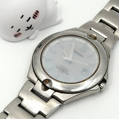 未使用 オリエント ORIENT LIGHT-POWERED 4000 メンズ Orient Light Powered 4000 Watch Solar Black Dial Original Japan