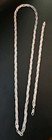 925 Italy Az: Vintage; Braided Herringbone, Sterling Italy 24" Necklace/Bracelet — photo 9