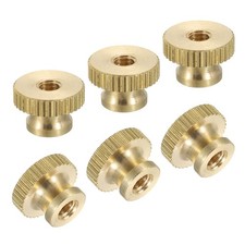 6 Pcs M4 x D12mm x H8mm Brass Knurled Thumb Nuts 3D PRINTER Knobs Fasteners