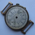 National Park cal. Landeron 3 chronograph mens wristwatch gold plated case