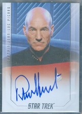 Star Trek 50th Anniversary Patrick Stewart Captain's Autograph Card