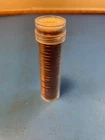 1958D lincoln wheat penny BU Roll in a tube