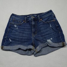 Old Navy Size 6 OG Straight High Rise Secret Smooth Pockets Distress Jean Shorts