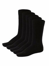Image of Jack Jones Mens 5 Pairs Design Socks Smart Cotton Work Everyday Plain One Sizes