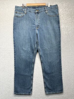 Carhartt Jeans Men's 40x32 Relaxed Fit Blue Denim RN 14806 | eBay