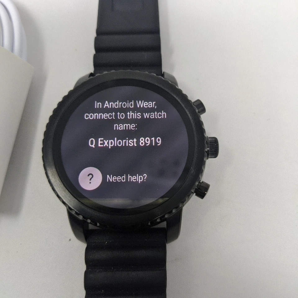 Fossil Gen 3 Explorist Smartwatch 46mm Stainless Steel Black with Silicone Band - Image 4 of 4