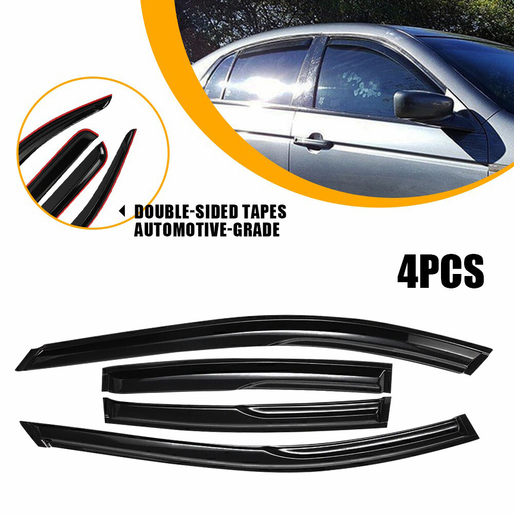 2004-2008 Acura TL JDM Mugen Wavy Rain Guard Window Visor 8x Set