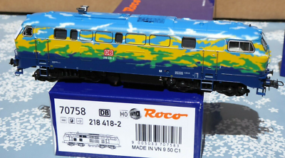 Roco 70758 H0 Sound 16 Bit Diesel Locomotive Br 218 Tourist Livery