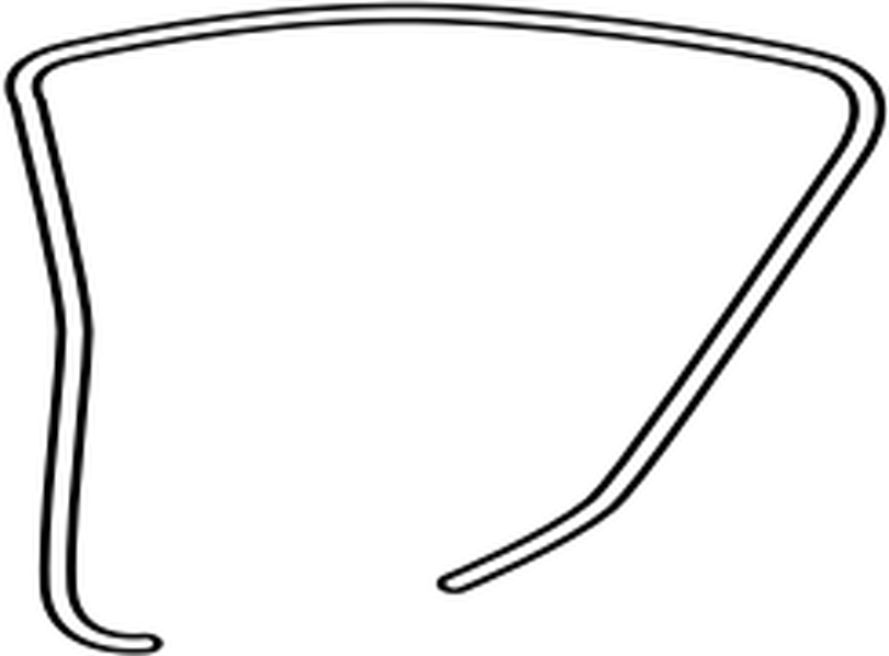 6233150040E0 Toyota Weatherstrip, rear door opening trim, rh