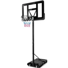 Outdoor Basketball Hoop Stand Portable Height Adjustable With Backboard Wheels
