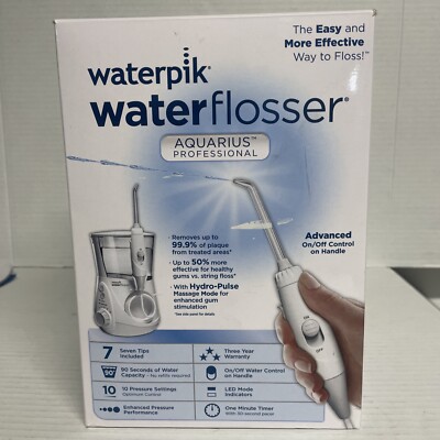 Waterpik Aquarius Water Flosser Professional For Teeth, Gums, Braces, WP-660C