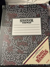stranger things notebook