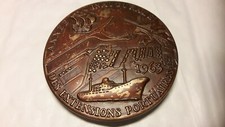 1963 MEDAILLE CH COMMERCE DUNKERQUE PORT SHIPS BATEAUX