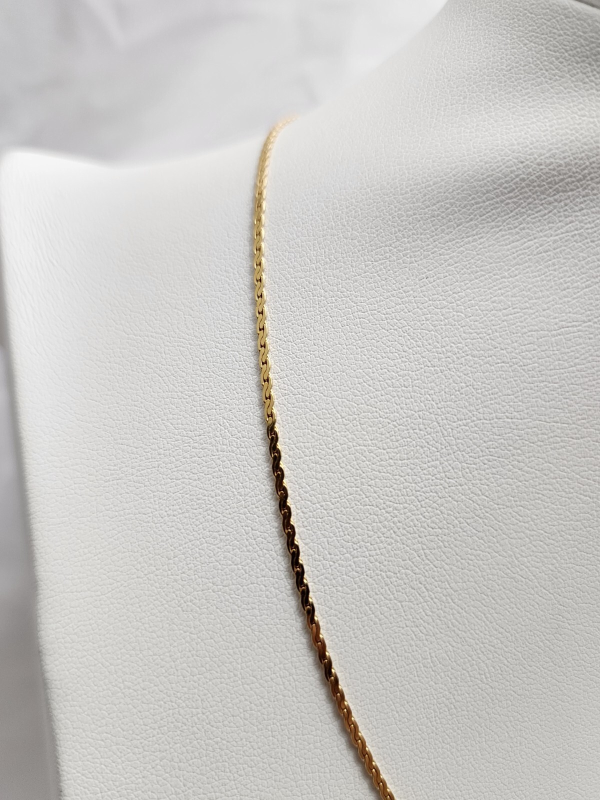 Unique 14K Solid Yellow Gold Designer Flat Link C… - image 6