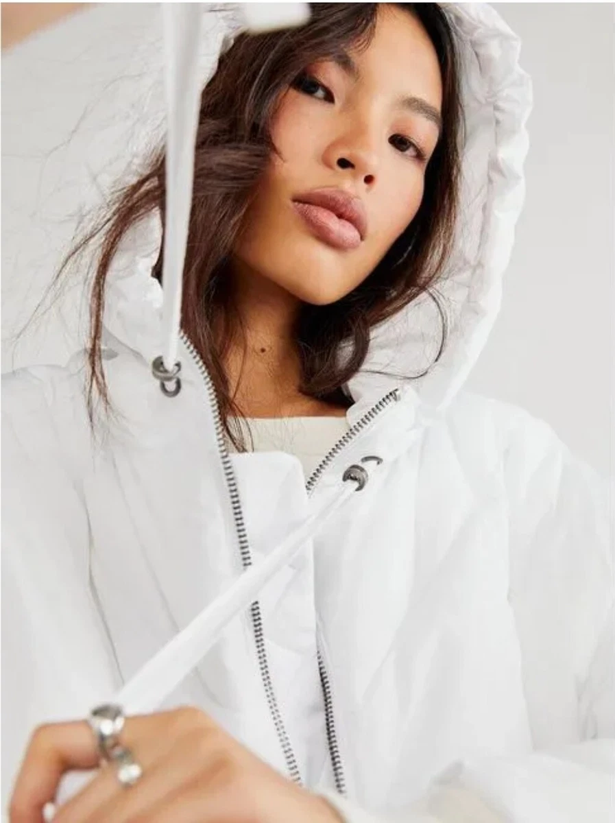 Free people white puffer jacket hotsell