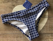 NEW Women's Beach by Melissa Odabash Bikini swim Bottom Navy white Size M Medium