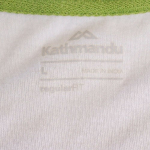 Kathmandu Mens T Shirt Size L White Crew Neck Logo Regular Fit Outdoor - Picture 5 of 9
