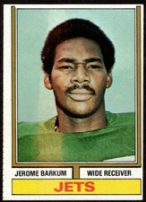 1974 Topps Jerome Barkum #253 New York Jets 