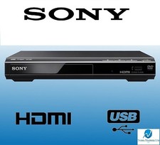SONY HD UPSCALING MULTI FORMAT COMPACT SLIM DVD PLAYER WITH HDMI & USB PORTS NEW