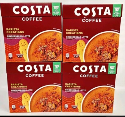 Tassimo Pods Gingerbread Latte Costa Coffee Dolce Gusto Pods