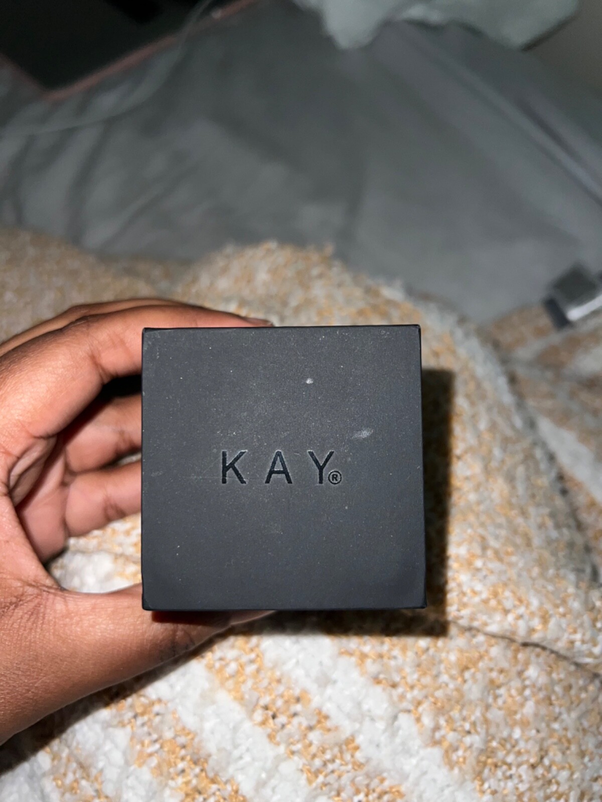 Real sterling silver ring from Kay's Jewelry in original box and bag