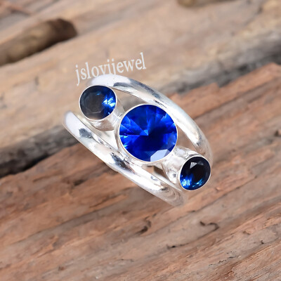 Faceted Tanzanite Gemstone 925 Sterling Silver Ring Explore Unique Jewelry