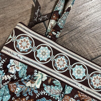 Vera Bradley Shoulder Purse Medium Women's Java Blue Floral Pattern Preppy