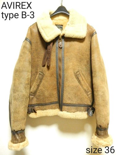 AVIREX B-3 Real Mouton Leather Flight 