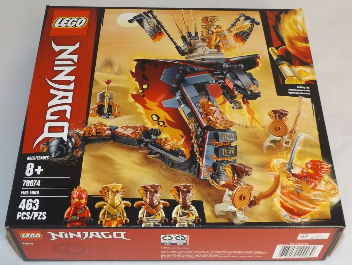 LEGO 70674 Fire Fang Ninjago Kai Forbidden Spinjitzu FS Pyro Slayer Destroyer