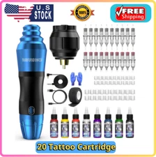 Wormhole Wireless Tattoo Kit with 20 Needles, Battery, Power Supply WTK127